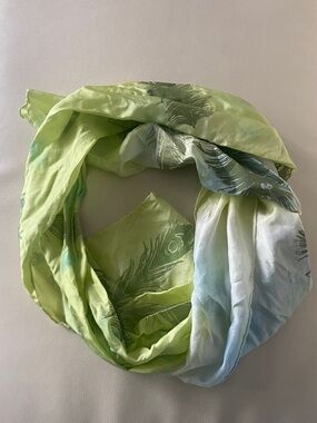 Designed by Ruth Reeb Lime Green Silk Scarf